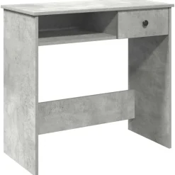 Best vidaXL Skrivbord 80x40x75 cm konstruerat trä Betonggrå