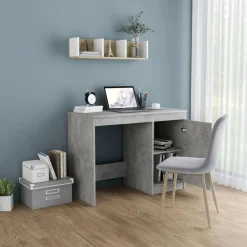 Sale vidaXL Skrivbord 100x50x76 cm konstruerat trä Betonggrå