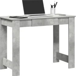 Outlet vidaXL Skrivbord 100x45x75 cm konstruerat trä Betonggrå