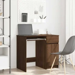 Clearance vidaXL Skrivbord 86x49x76 cm konstruerat trä brun ek