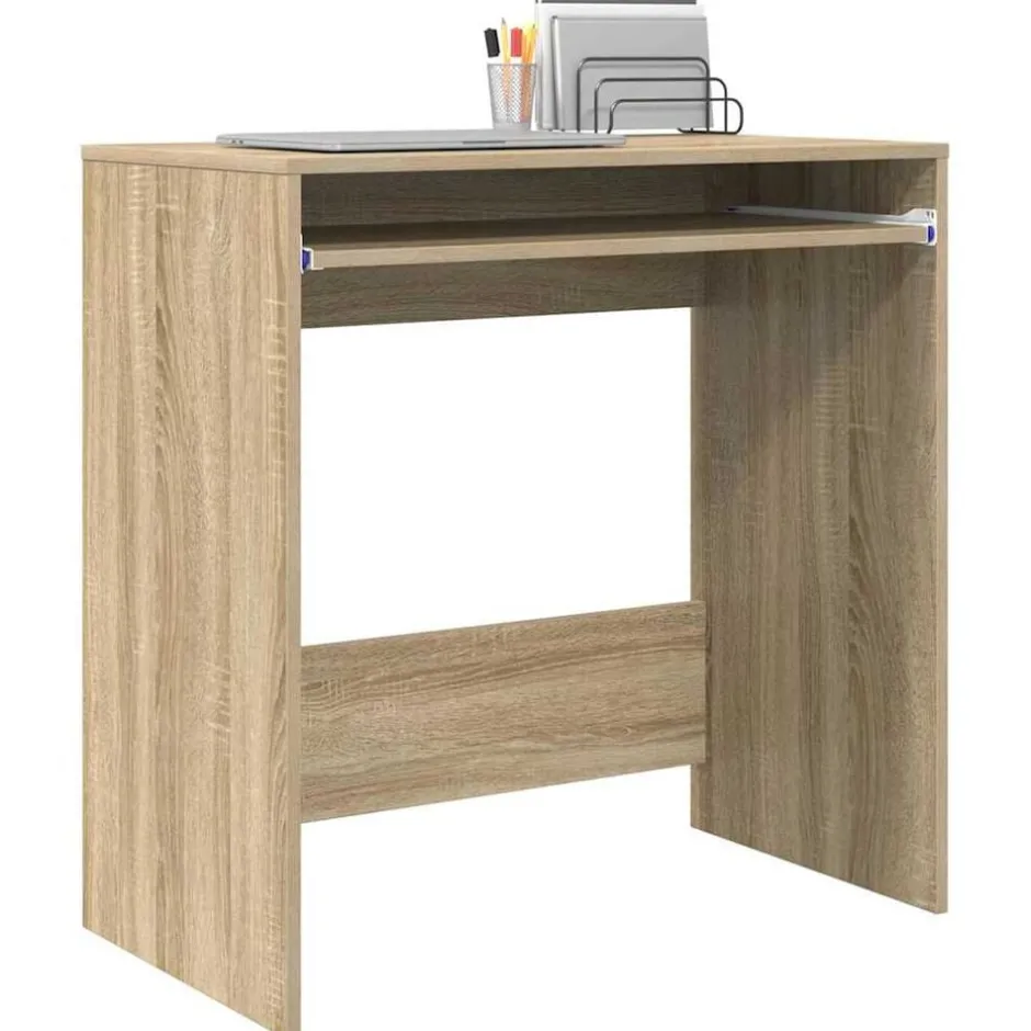 New vidaXL Skrivbord med låda Sonoma-ek 77.5 x 43 x 79 cm Konstruerat trä Sonoma ek