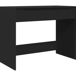 Best vidaXL Skrivbord med låda 100 x 50 x 78 cm Konstruerat trä Svart