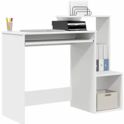 Sale vidaXL Skrivbord med låda 106 x 41 x 88.5 cm Konstruerat trä Vit