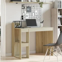 New vidaXL Skrivbord sonoma-ek 103,5x56,5x94 cm konstruerat trä Sonoma ek