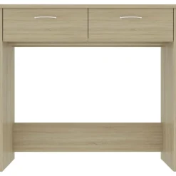vidaXL Skrivbord sonoma-ek 80x40x75 cm konstruerat trä