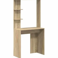 Hot vidaXL Skrivbord Sonoma-ek 78,5 x 37 x 154,5 cm Konstruerat trä Sonoma ek
