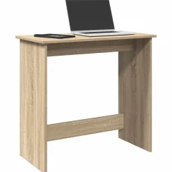 vidaXL Skrivbord sonoma-ek 80x40x75 cm konstruerat trä