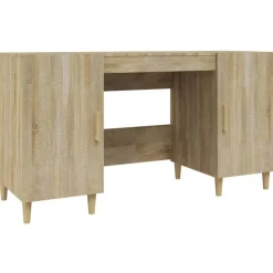 Sale vidaXL Skrivbord sonoma-ek 140x50x75 cm konstruerat trä Sonoma ek