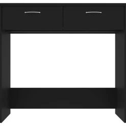 vidaXL Skrivbord svart 80x40x75 cm konstruerat trä