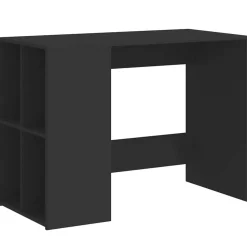 vidaXL Skrivbord svart 102x50x75 cm konstruerat trä