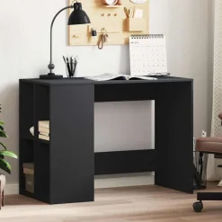 vidaXL Skrivbord svart 102x50x75 cm konstruerat trä