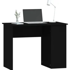 vidaXL Skrivbord svart 100x55x75 cm konstruerat trä