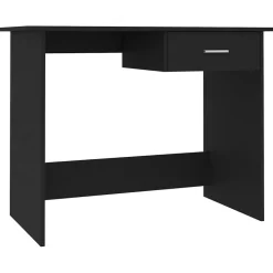 vidaXL Skrivbord svart 100x50x76 cm konstruerat trä