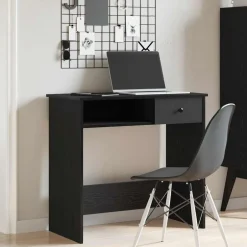 Clearance vidaXL Skrivbord 80x40x75 cm konstruerat trä Svart