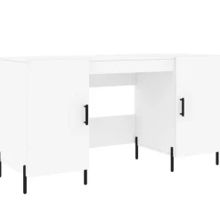 vidaXL Skrivbord 140x50x75 cm konstruerat trä Vit