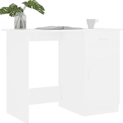vidaXL Skrivbord vit 100x50x76 cm konstruerat trä