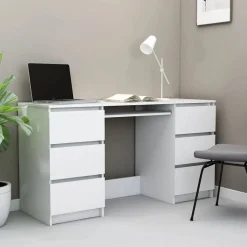 Clearance vidaXL Skrivbord 140x50x77 cm konstruerat trä Vit