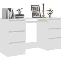 Clearance vidaXL Skrivbord 140x50x77 cm konstruerat trä Vit