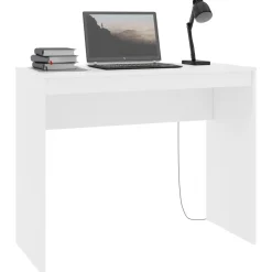 vidaXL Skrivbord vit 90x40x72 cm konstruerat trä