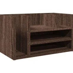 vidaXL Skrivbordshyllor brun ek 44,5x24x25 cm konstruerat trä