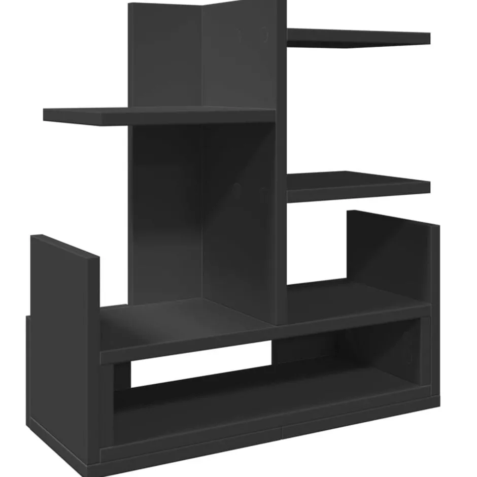 Online vidaXL Skrivbordshyllor 49x20x52,5 cm konstruerat trä Svart