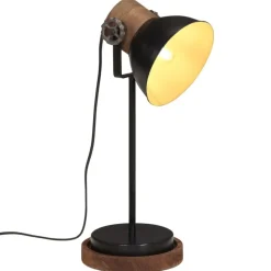 vidaXL Skrivbordslampa 25 W svart 17x17x50 cm E27