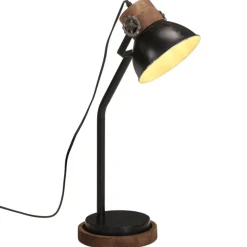 vidaXL Skrivbordslampa 25 W svart 18x18x60 cm E27