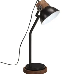 vidaXL Skrivbordslampa 25 W svart 18x18x60 cm E27