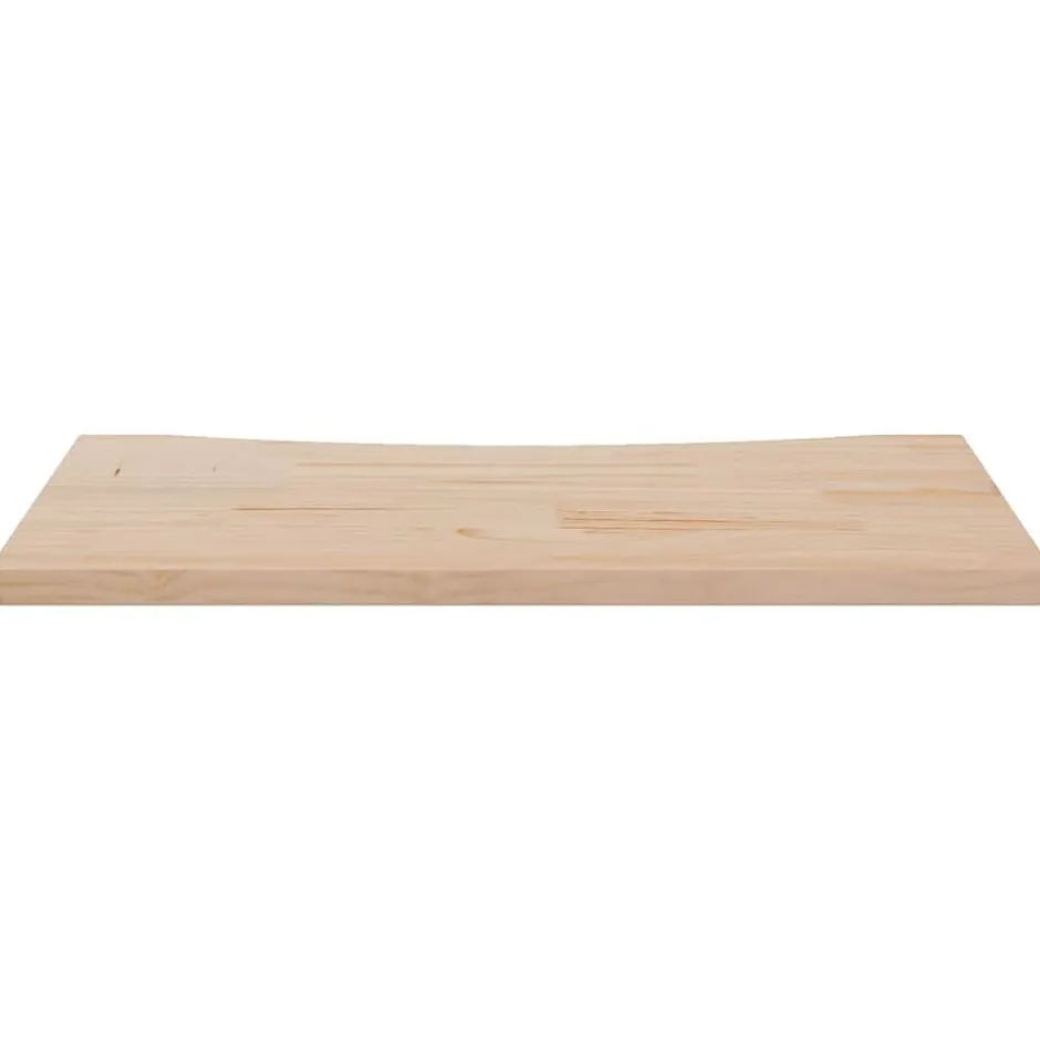 Hot vidaXL Skrivbordsskiva 80x40x2,5 cm massiv furu Naturfärg