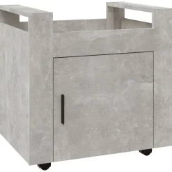 Clearance vidaXL Skrivbordsvagn 60x45x60 cm konstruerat trä Betonggrå