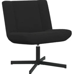 vidaXL Skrivstol Svart 63 x 75 x 76 cm Sheepskin