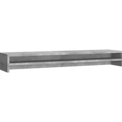 Outlet vidaXL Skärmställ 100x24x13 cm konstruerat trä Betonggrå