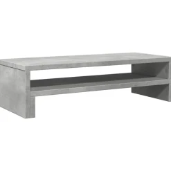 vidaXL Skärmställ betonggrå 54x22x15 cm konstruerat trä