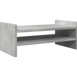 vidaXL Skärmställ betonggrå 50x27x20 cm konstruerat trä
