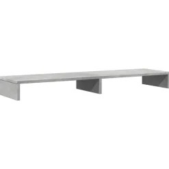Hot vidaXL Skärmställ 100x27x10 cm konstruerat trä Betonggrå