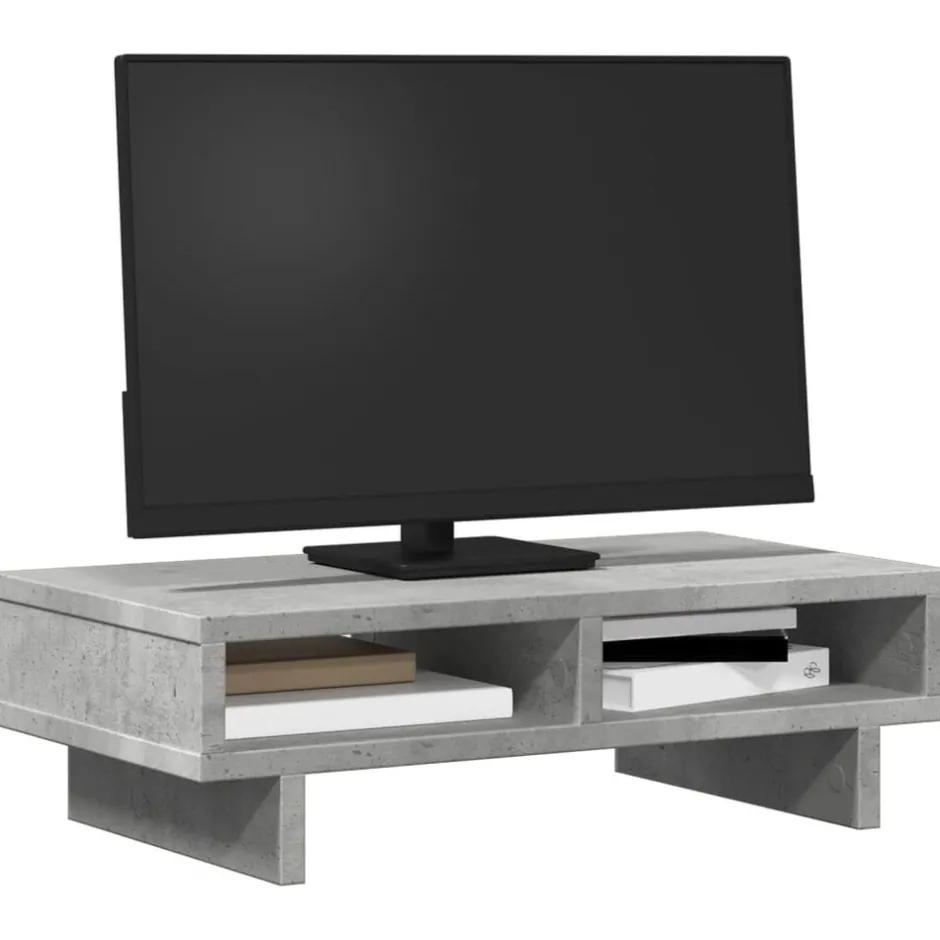 Discount vidaXL Skärmställ 50x27x15 cm konstruerat trä Betonggrå