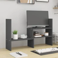 Discount vidaXL Skärmställ (39-72)x17x43 cm massiv furu Grå
