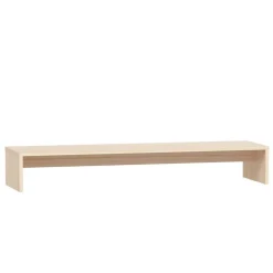 vidaXL Skärmställ grå 100x27x15 cm massiv furu Naturfärg