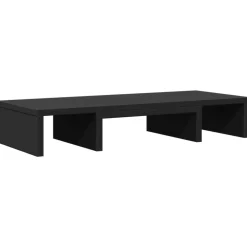 vidaXL Skärmställ justerbart 60x24x10,5 cm konstruerat trä svart