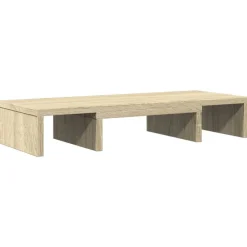 Clearance vidaXL Skärmställ justerbart 60x24x10,5 cm konstruerat trä sonoma-ek Sonoma ek