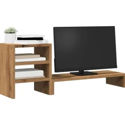 Clearance vidaXL Skärmställ med förvaring konstruerat trä ek artisan ek