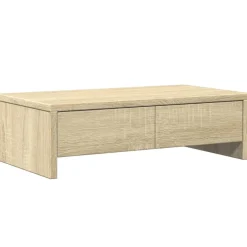 vidaXL Skärmställ med lådor sonoma-ek 50x27x15 cm konstruerat trä
