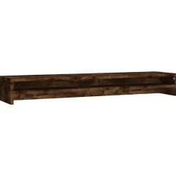 vidaXL Skärmställ rökfärgad ek 100x24x13 cm konstruerat trä