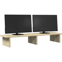 Clearance vidaXL Skärmställ sonoma-ek 100x27x15 cm konstruerat trä Sonoma ek