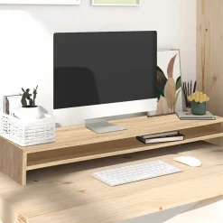 vidaXL Skärmställ sonoma-ek 100x24x13 cm konstruerat trä