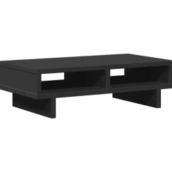 Outlet vidaXL Skärmställ 50x27x15 cm konstruerat trä Svart