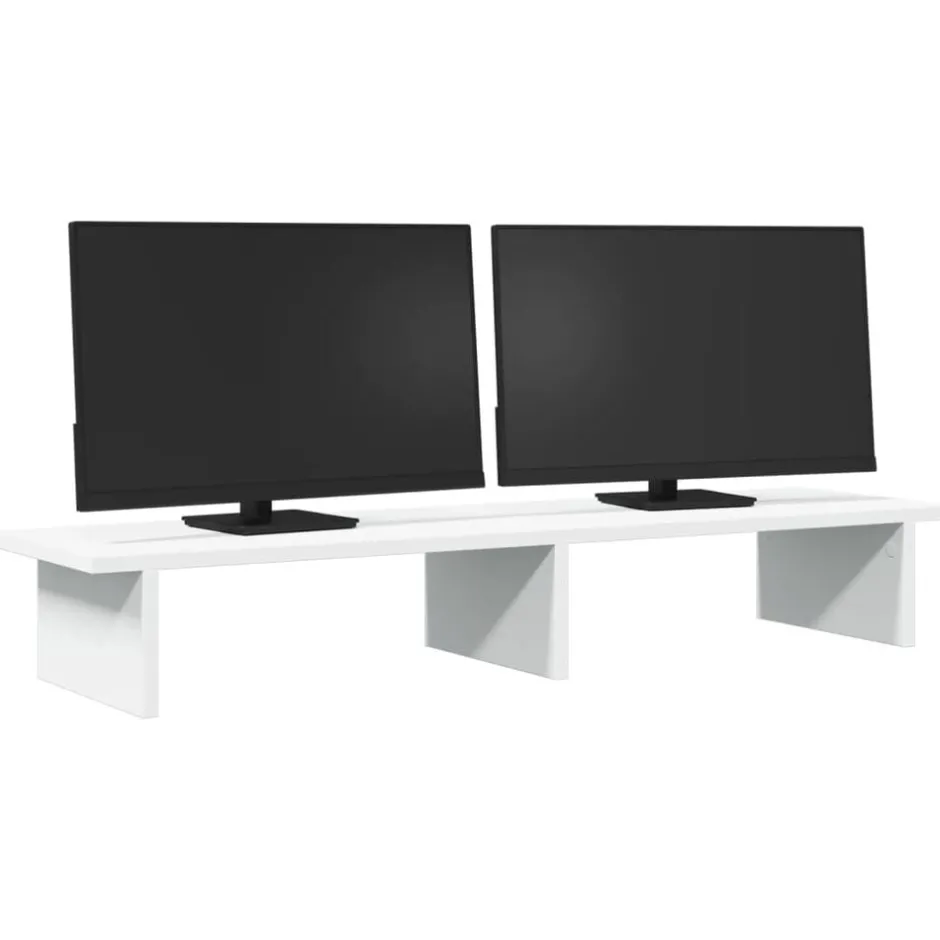 Best vidaXL Skärmställ 100x27x15 cm konstruerat trä Vit