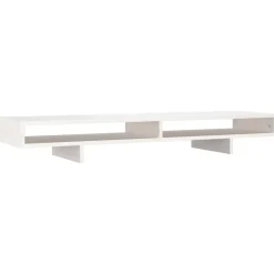 New vidaXL Skärmställ 100x27x14 cm massiv furu Vit