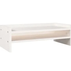 vidaXL Skärmställ vit 50x24x16 cm massiv furu