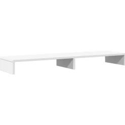 vidaXL Skärmställ vit 100x27x10 cm konstruerat trä